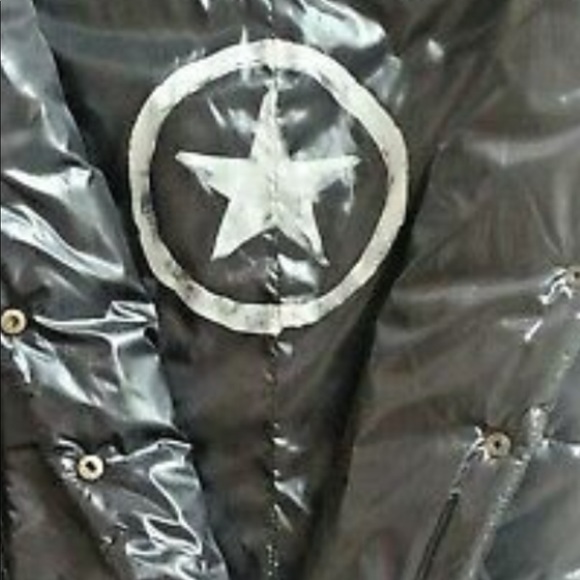 Black Converse One Star LOGO Puffer Vest XS - Picture 5 of 6
